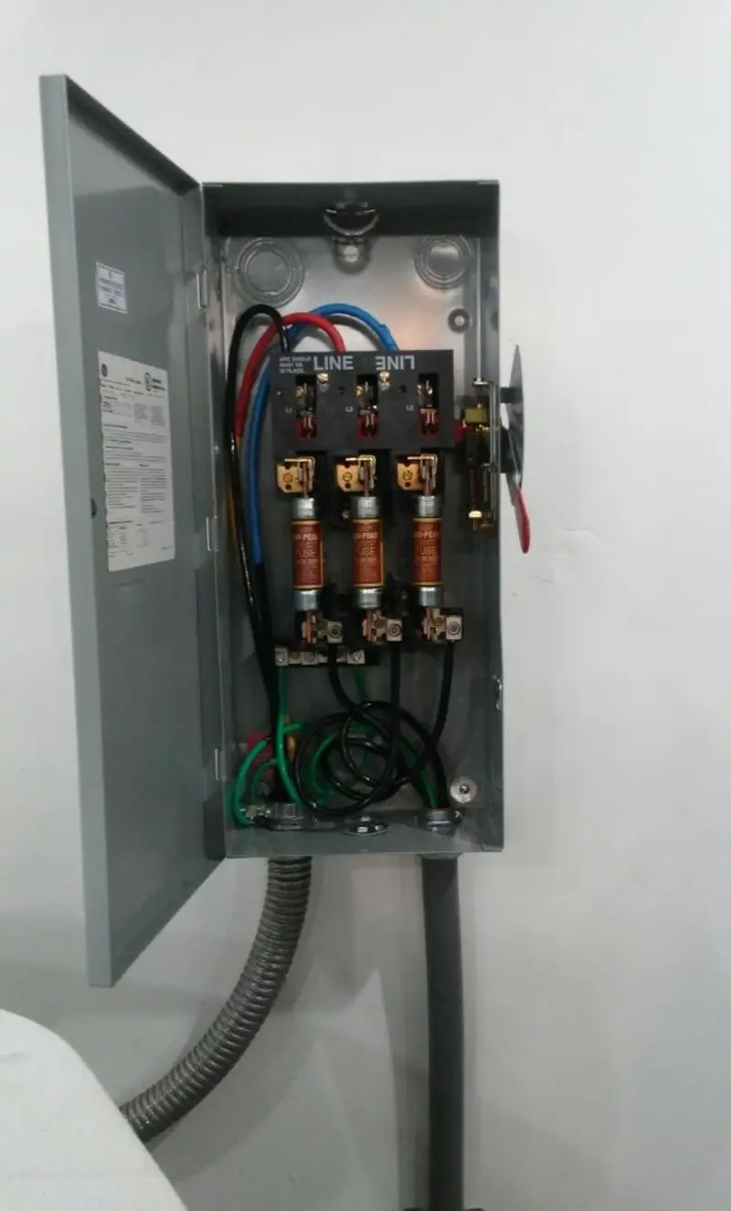 Three-phase disconnect switch installed for Electrical Wiring & Rewiring in Goose Creek